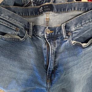 GAP Medium Blue Athletic Jeans - Five-Pocket